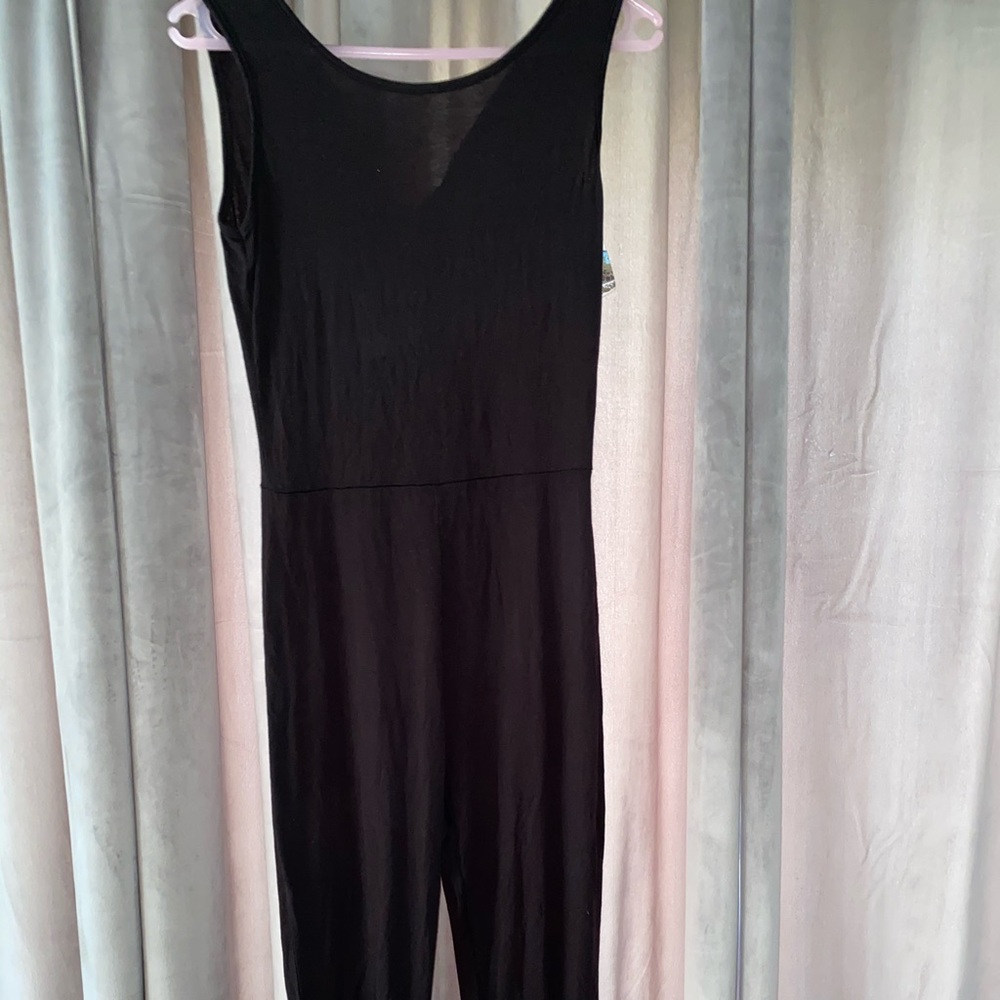 Boohoo black Jersey unitard